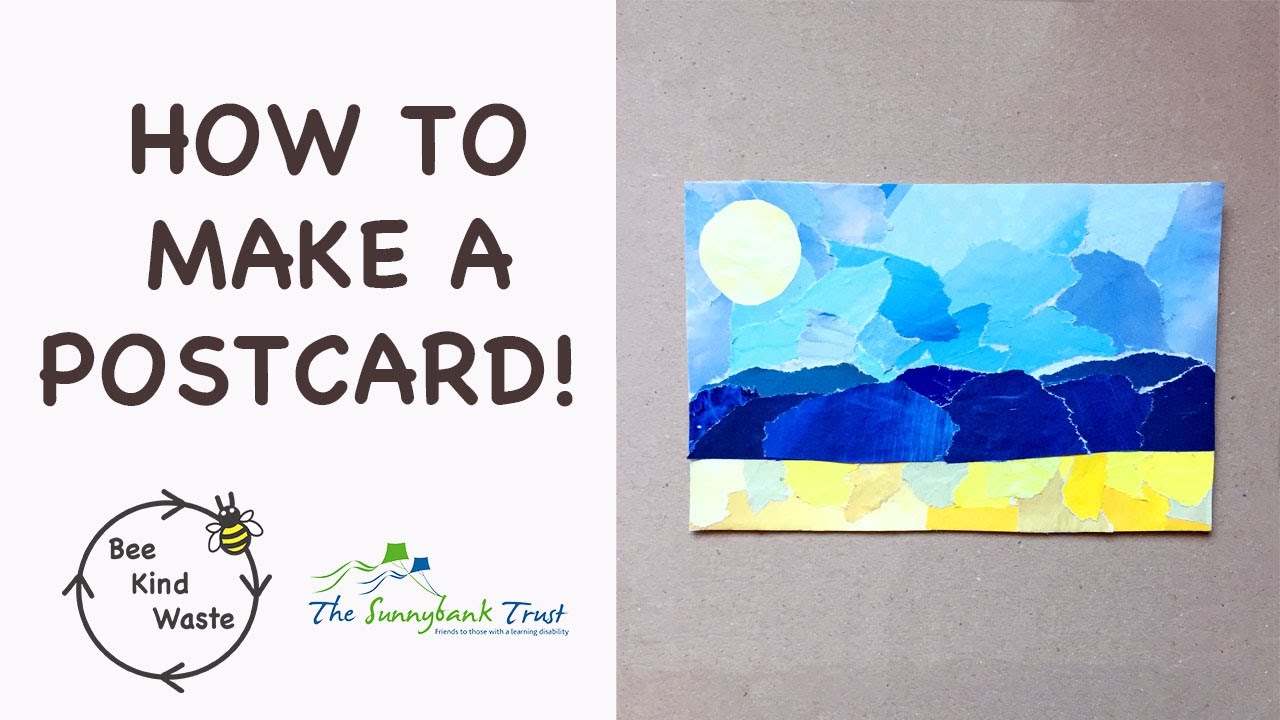 How To Make A Holiday Postcard - YouTube