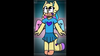 [speedpaint] kittydog and birdie fusion [fanart]