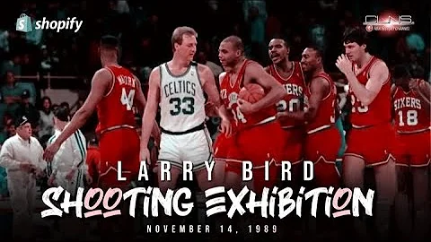 Larry Bird SHOOTING EXHIBITION vs Charles Barkley,...