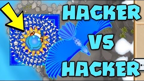 HACKER VS HACKER :: 100X HYPERSONIC GLAIVE GOD VS TOWER HACKER! - Bloons TD Battles
