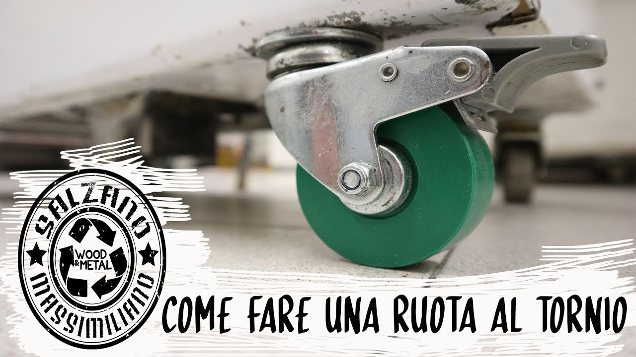 Ruota In Legno Fai Da Te Come Fare Una Ruota Al TORNIO - fai da te - HOW TO MAKE A PLASTIC WHEEL
