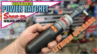 80's Power Ratchet Lithium Conversion Black & Decker Snap On