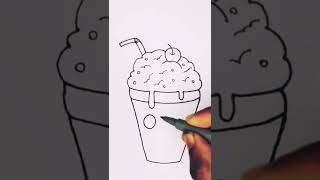 #shorts#kawaii ice cream#shake#ice cream#youtube shorts#drawing#easydrawings