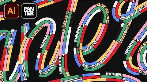 How To Make Memphis Stroke Text Effect In Illustrator