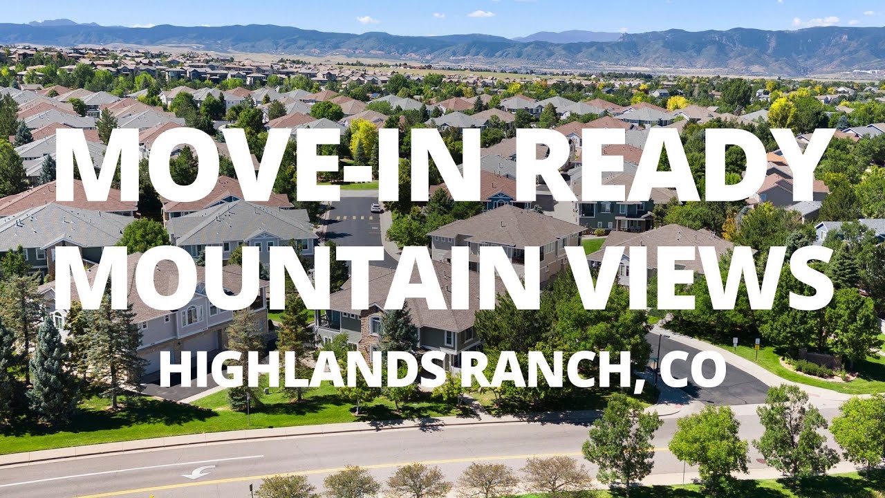 Beautiful 4-Bedroom Home for Sale in Highlands Ranch, CO | Mountain Views & Modern Upgrades