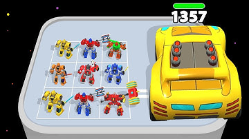 ROBOT RUN: Transforming Race - Robot Merge Master Car Game ⭐ Robot Transform,  Merge Master Gameplay
