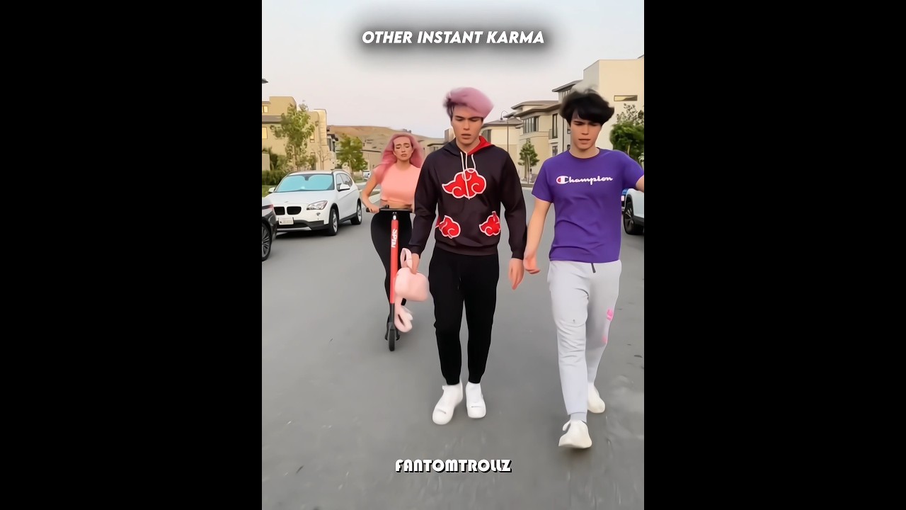 Other Instant Karma Vs Last One Karma ☠️ #trollface #troll #shorts #edit #meme