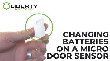 Changing Batteries and Aligning a Micro Door Sensor