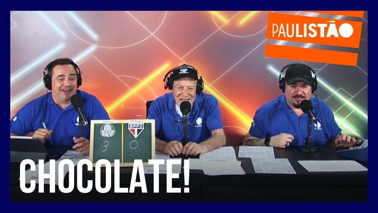 Veja as melhores reações de Silvio Luiz, Bola e Carioca em Palmeiras 4 x 0 São Paulo