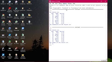 EXPLANATION OF NDIM, SHAPE AND SIZE COMMAND IN PYTHON PANDA
