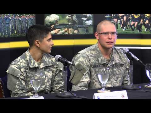 Female Rangers answer questions during Thursday press conference