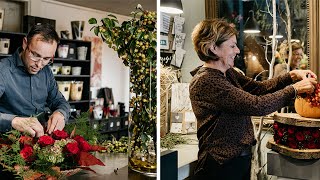 Watch How This Florists Finish Their Floral Arrangements With Rhodos