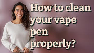 How to clean your vape pen properly?