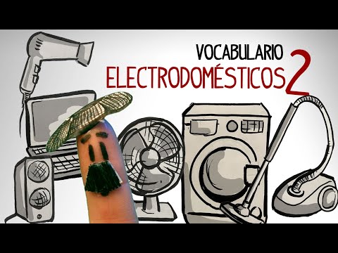 Spanish household appliance vocabulary, learn Spanish