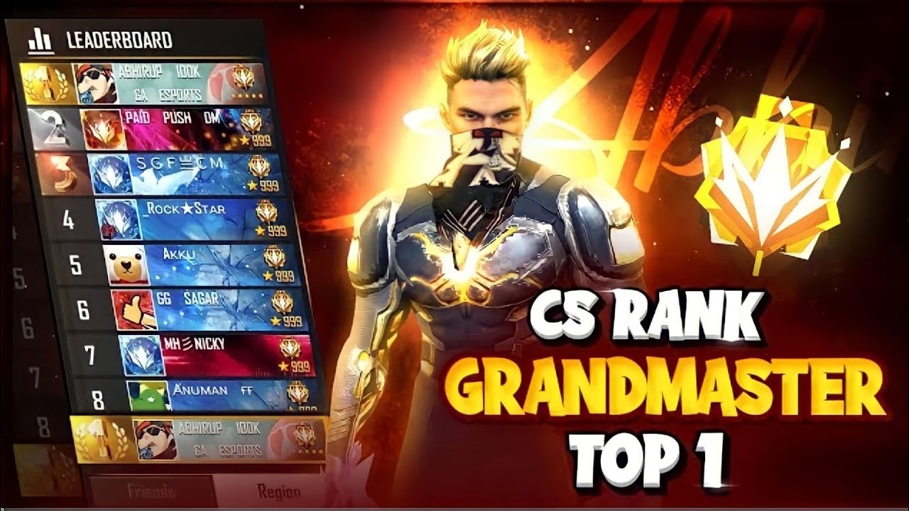 FREE FIRE LIVE 🔴 GRANDMASTER PUSHING 💙 | FF LIVE CS RANK PUSH | ff live ...