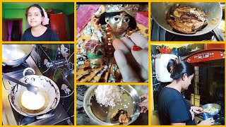 Bengali Vloger#Indian housewife daily morning Puja routine/breakfast lunch dinner menu