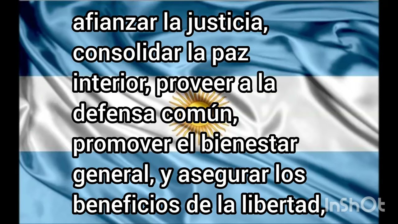 Preámbulo de la Constitución de la Nación Argentina