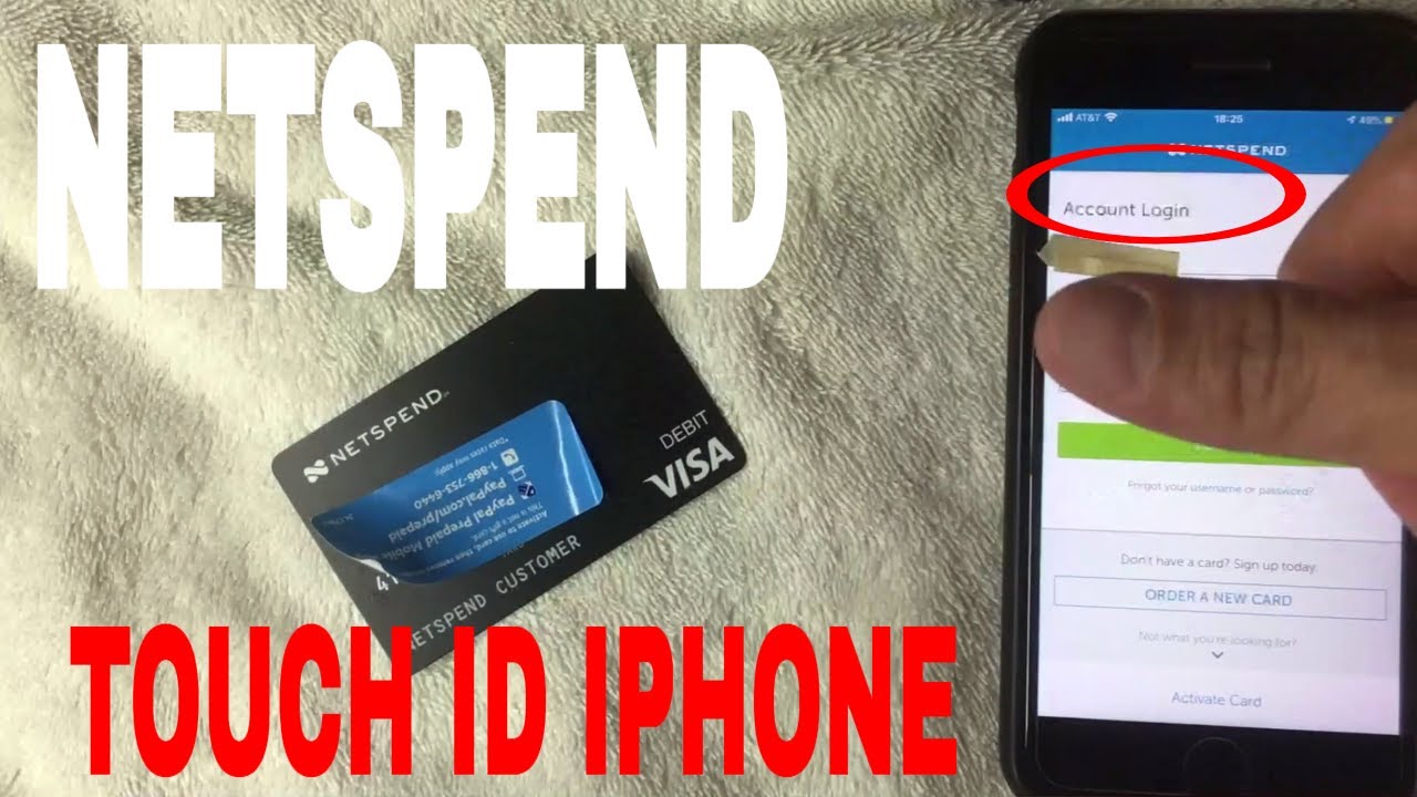 How To Setup Iphone Touch Id For Netspend Prepaid Card Youtube