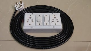 நீங்களே செய்யலாம் ! | How to make extension switch  box  in tamil | DCT 👍