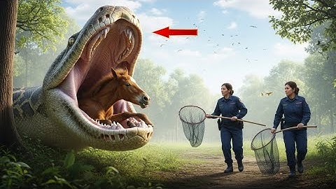 Brave Heroes Rescue Poor Horse From Ferocious Giant Python’s Attack 🐍