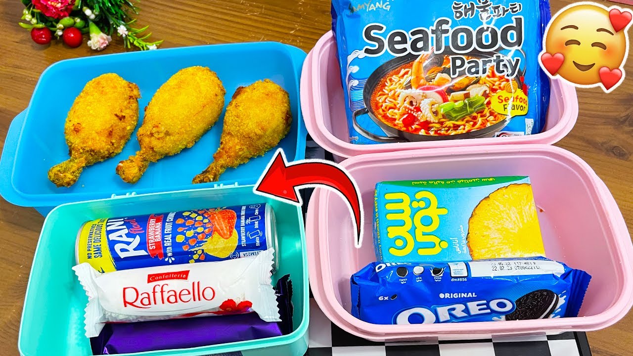 لانش بوكس افخاد توم وجيري🍗 نووة عايزة فراخ سبونج بوب😅 جايلكم بحرف من اسمك🤩 #lunchboxideas