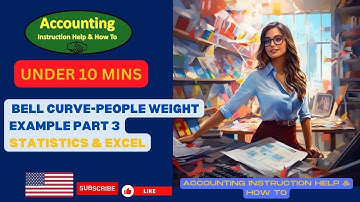 Bell Curve-People Weight Example Part 3 Statistics & Excel