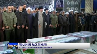 MOURNERS PACK TEHRAN TO GRIEVE IRANIAN GENERAL SOLEIMANI