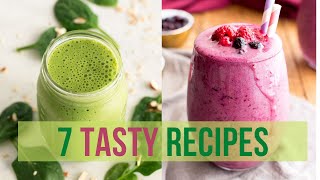 7 EASY TASTY RECIPES FOR VEGAN SMOOTHIES | BEST SMOOTHIES 2020 #3