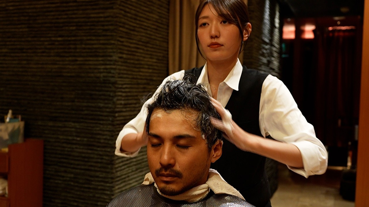 The ultimate in luxury, soothing treatments at Ginza's high-end barbershop, Hair Mode Kikuchi , ASMR