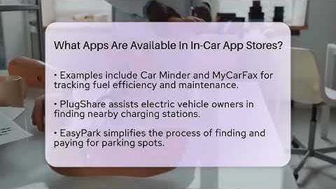 What Apps Are Available In In-Car App Stores? - Talking Tech Trends