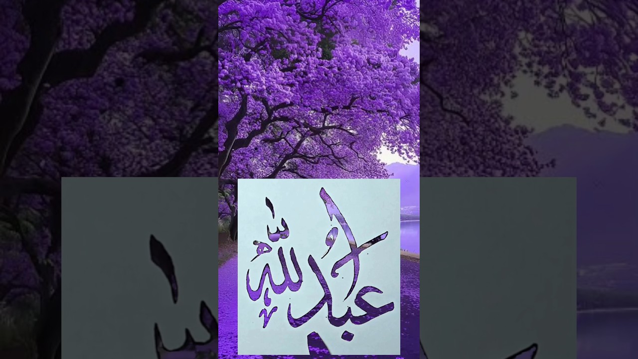 abdullah name calligraphy||#art #khattati #calligraphy