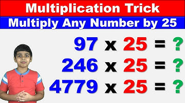 Multiplying any number by 25 in less than 5 seconds | Math Tips and Tricks