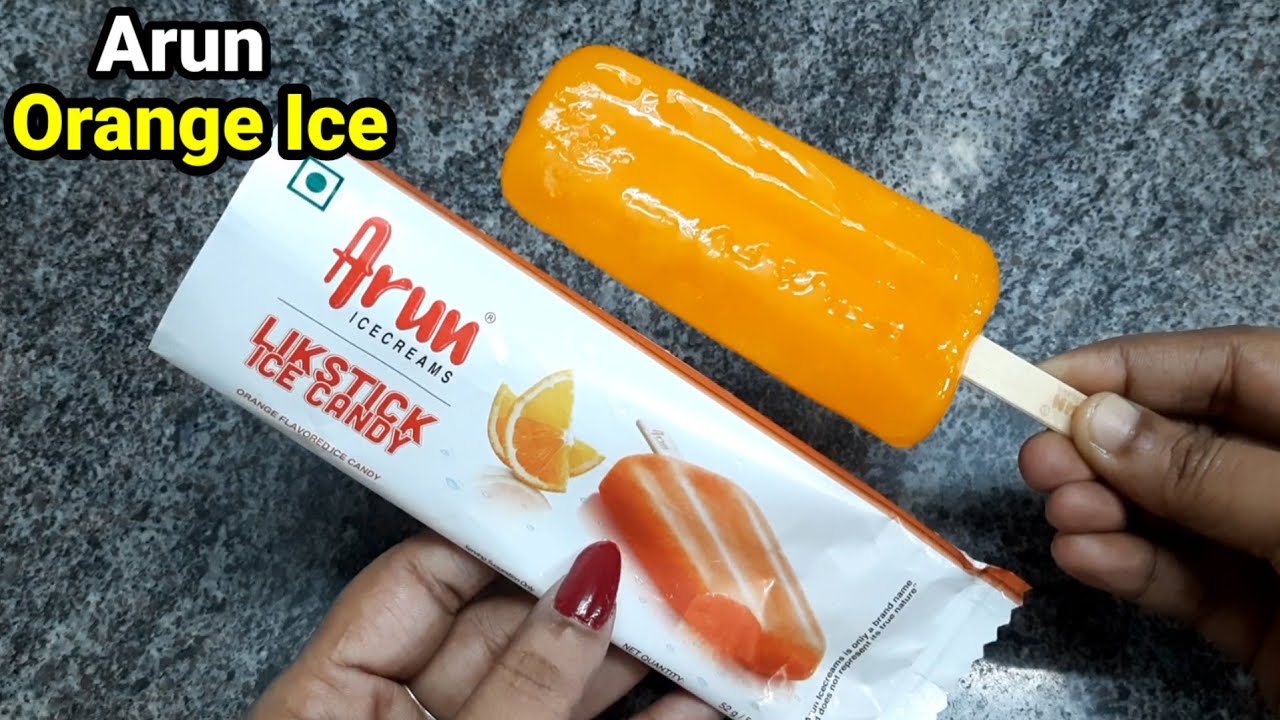 Arun orange icecreamarun likstick ice candyarun icecreamorange popsiclesummer recipespopsicle