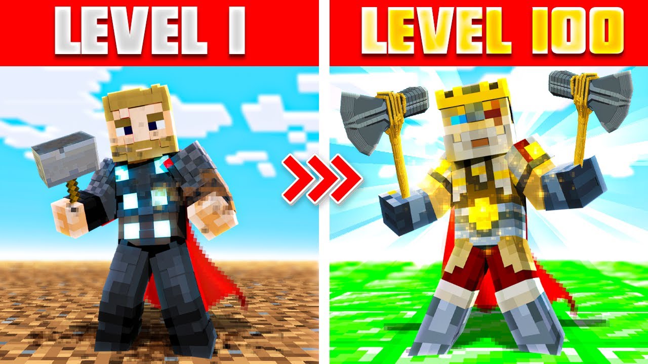 Upgrading into ULTIMATE THOR in Minecraft (Mods, RP)