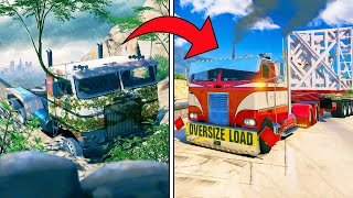 Repairing ABANDONED 1980s Semi Truck in GTA 5!