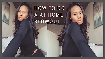 How to do a Salon Blowout at Home - Using Hot Tools-One Step Blow Out