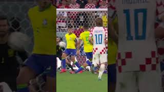 Incredible moment Petkovic scores LATE EQUALISER for Croatia vs Brazil! #ShortsFIFAWorldCup