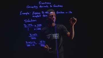 JSS1 | Mathematics | Fractions |  Converting decimal to fraction | 3
