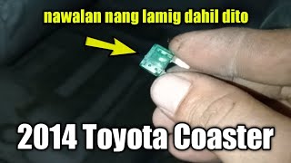 Toyota Coaster ,nawalan nang lamig dahil lng sa fuse.