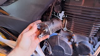 How to Remove the Starter Motor from a CB 300