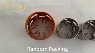 high performance random packing for efficient gas liquid distribution