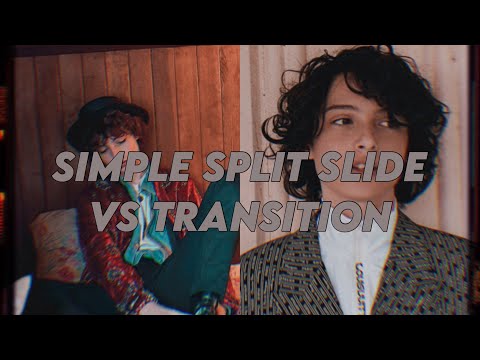 easy split slide transition on videostar