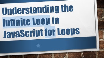 Understanding the Infinite Loop in JavaScript for Loops