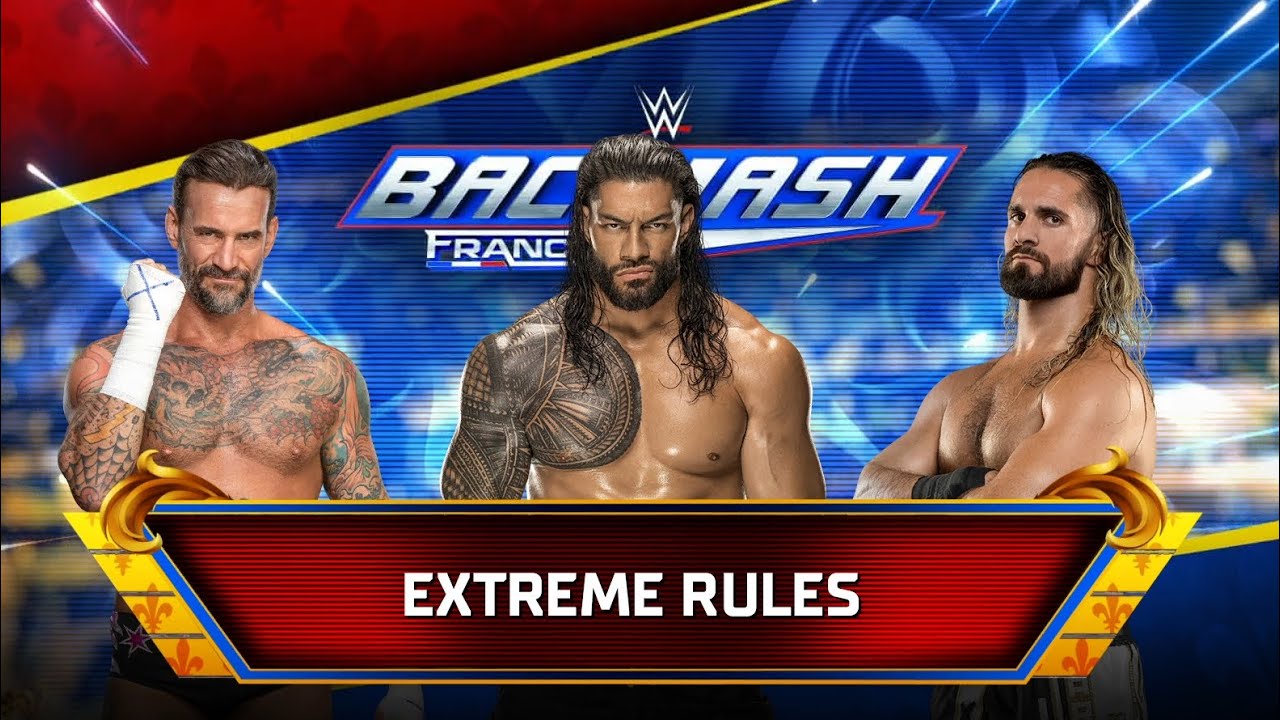 WWE Backlash Extreme Rules: Roman Reigns vs. CM Punk vs. Seth Rollins – Epic Showdown!