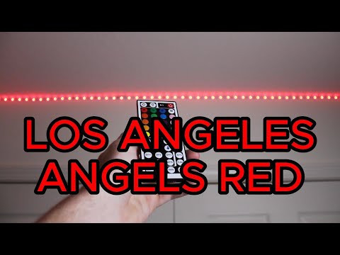 How to make LOS ANGELES ANGELS RED on LED light strips!