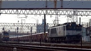 JR貨物 EF64-1010 専用貨物列車 (8785レ ロクヨン ホキ2000形) 笠寺駅 発車