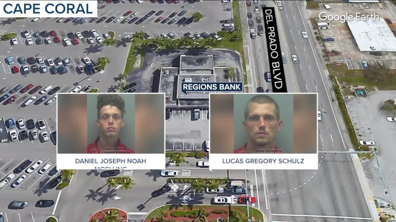 Two men arrested for stealing idling car in parking lot - YouTube