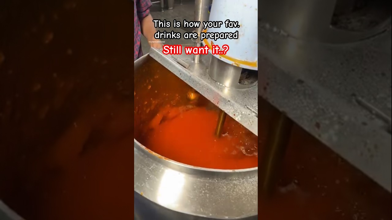 This is how your drinks are made 