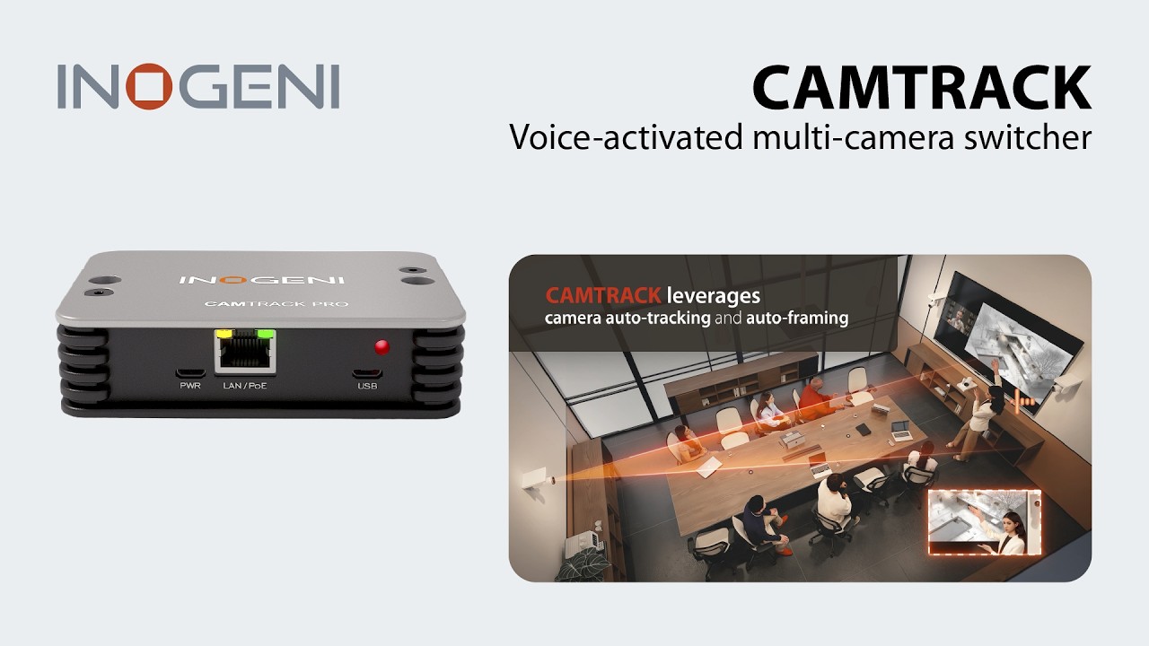 Camera Tracking Switch CAMTRACK voice-activated multi-camera switcher using IP SHURE ...