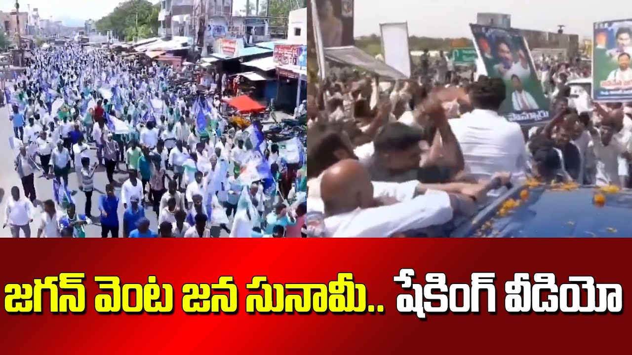 జగన్ వెంట జన సునామీ | Huge Crowd At YS Jagan Palnadu Tour |YS Jagan ...